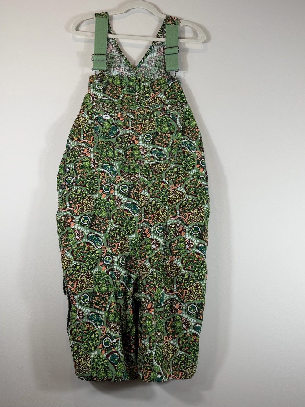 Duluth Trading Co Heirloom Gardening Shorts Overalls/Succulents Shortall XL